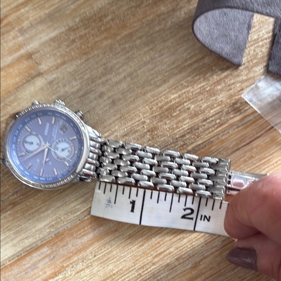 Citizen Eco Drive Silver Chronograph Watch - Picture 7 of 11